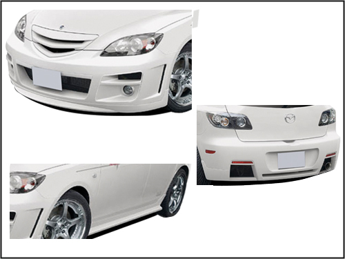 BODY KIT MẪU M3B MAZDA 3 5 CỬA